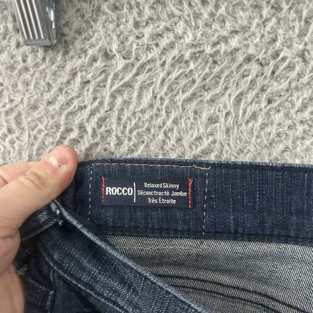True Religion Jeans Mens 32x32 Blue Denim Rocco Relaxed Skinny Stretch‎ Preppy